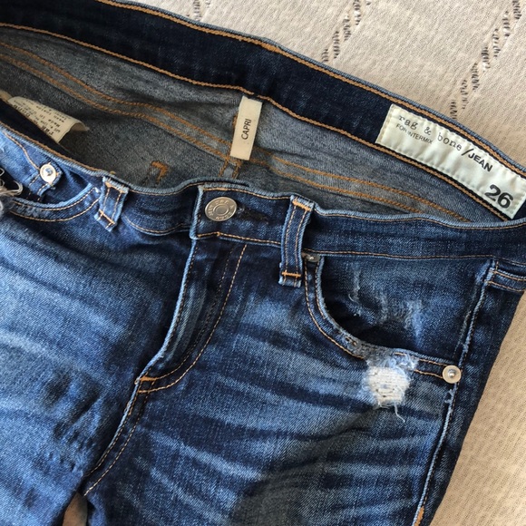 Rag & bone Capri destroyed Chester wash - Picture 4 of 5